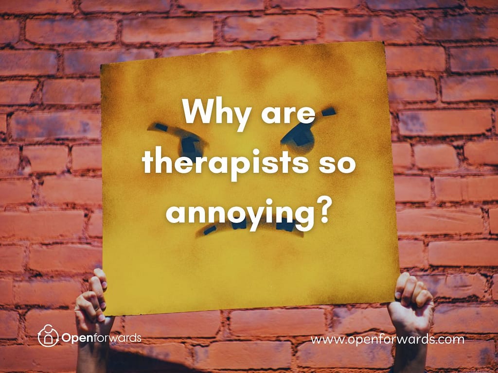 why are therapists so annoying?  Common therapy issues and ideas to improve your experience.